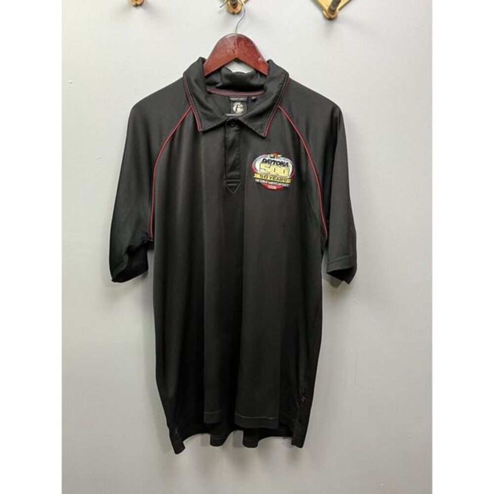 Fersten Daytona 500 50 Years 2008 Black Polo Shirt XL Coca‎ Cola Zero Racing